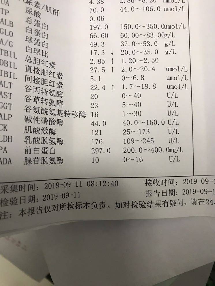 上个月我妈谷丙转氨酶