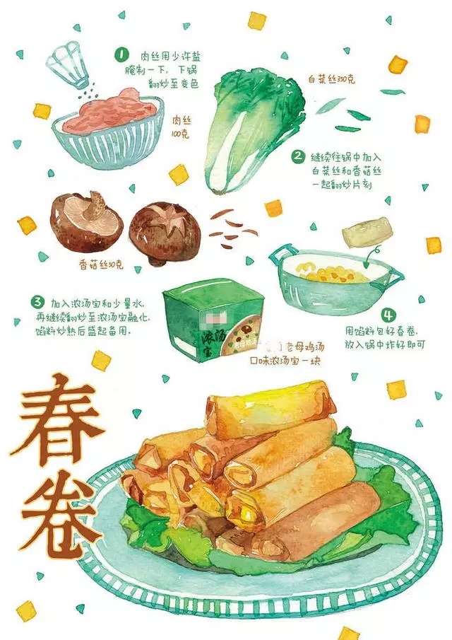 武汉美食～春卷