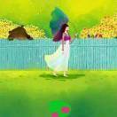 夏雨清荷露凝香