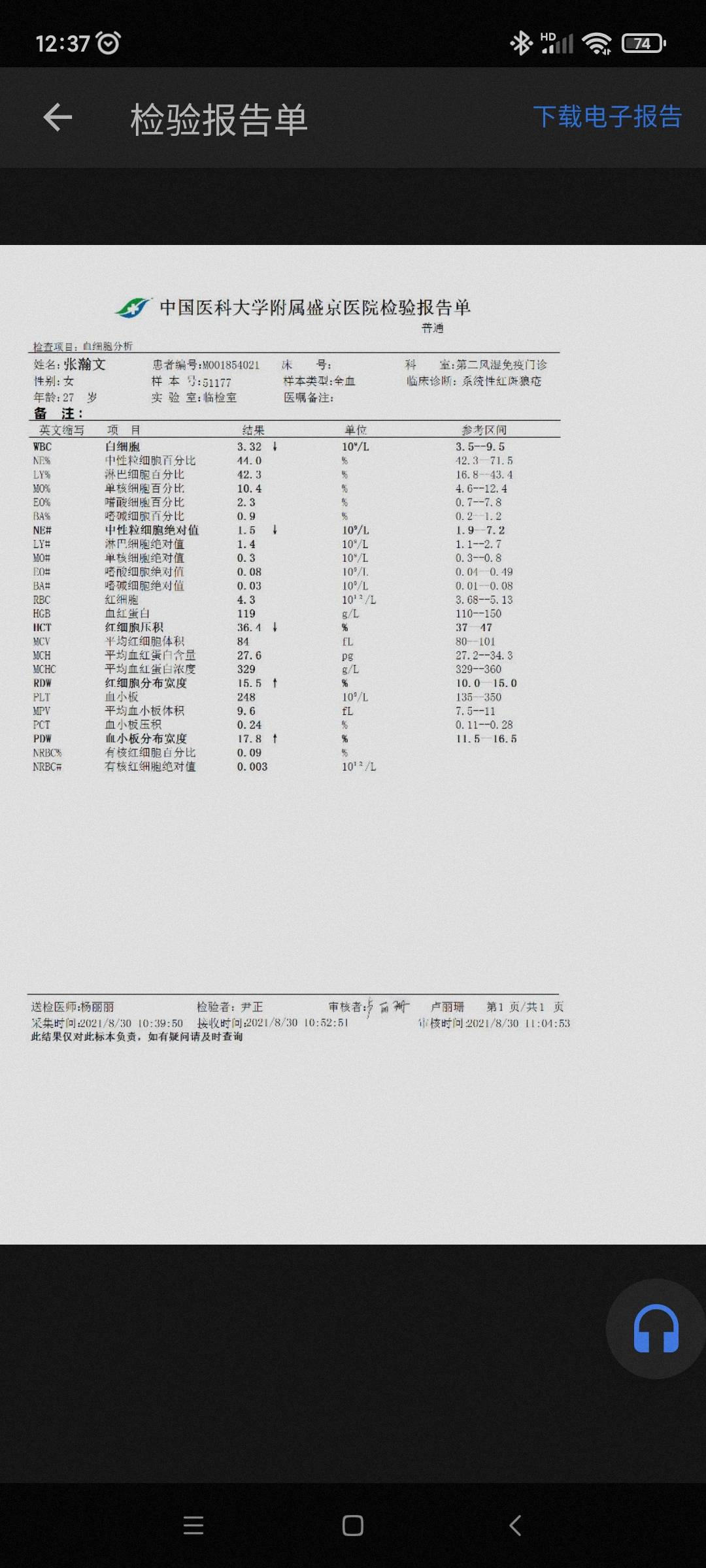 給大家看看第一個月的結果,別的沒動,激素(美卓樂減少0.25片)隔日1.