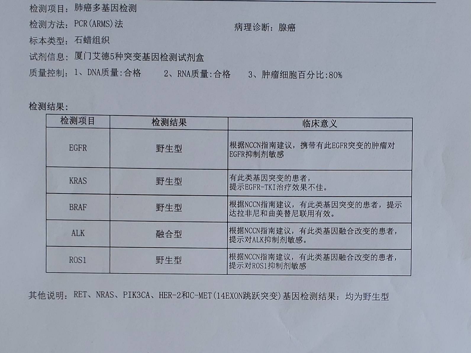 基因检测报告图片